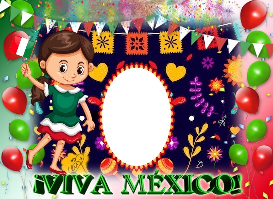 Cc México Viva! Photo frame effect