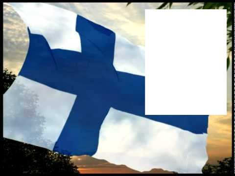 Finland flag Photomontage