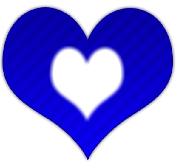 coração azul Fotomontage