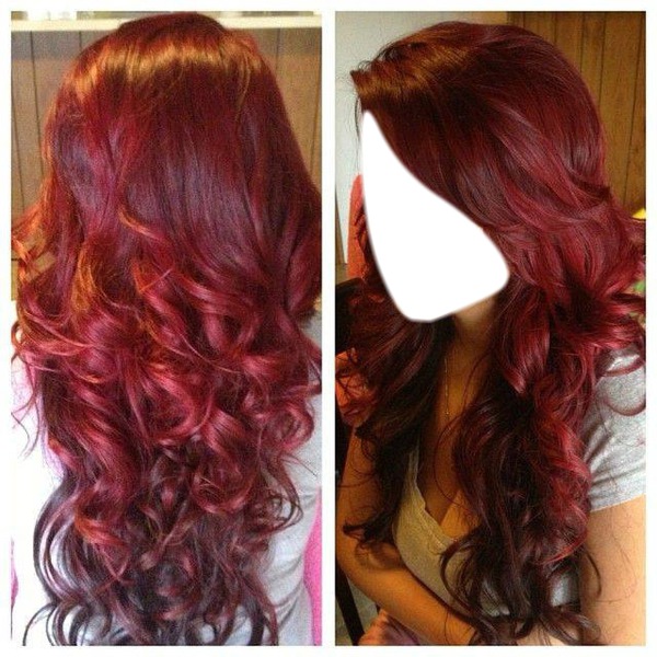 Hair red Montage photo