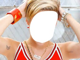 Miley pon tu cara en ella! Photomontage