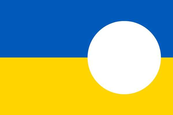 Ukraine flag Fotomontage