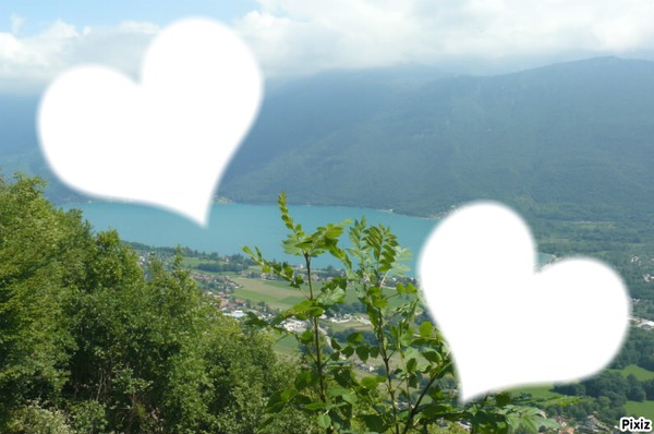Lac d'annecy Photo frame effect