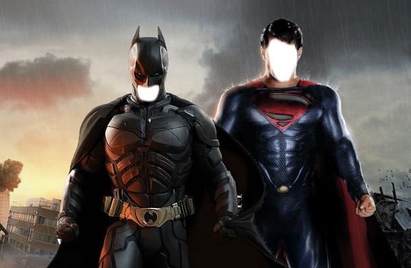 batman y superman Fotomontaż