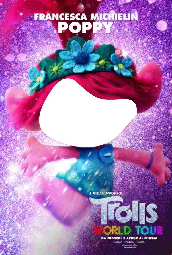 Poppy TROLLS WORLD TOUR 2 Fotomontage