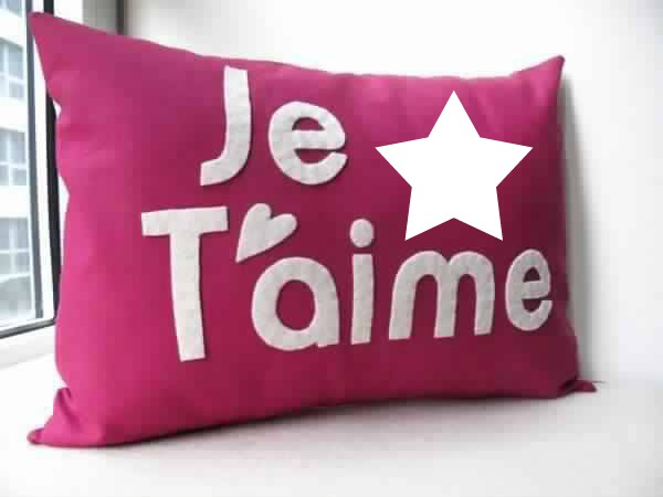 coussin Fotomontage
