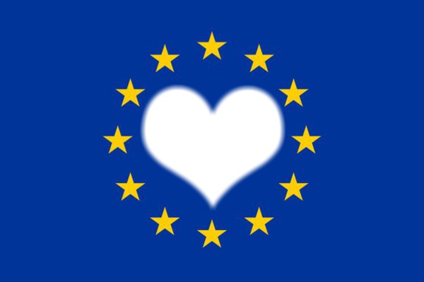 European Union flag Photo frame effect