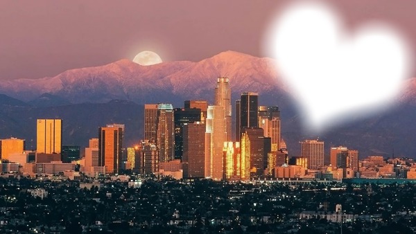 Los Angeles Photo frame effect