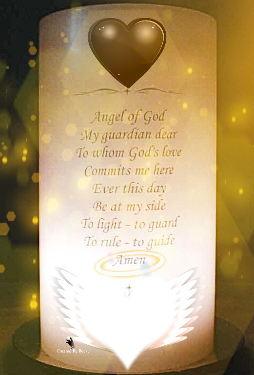 angel of god Photo frame effect