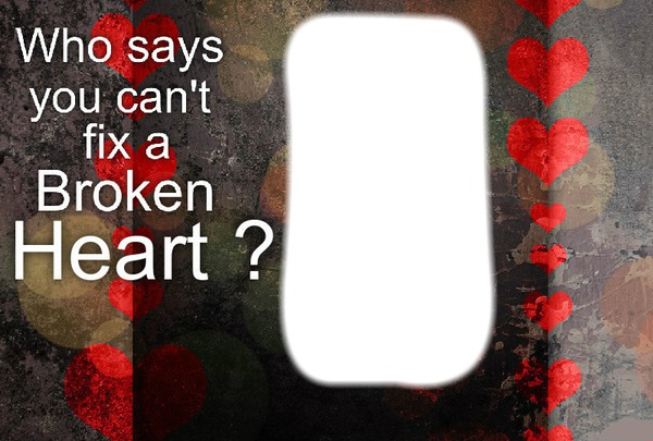 Broken Heart Love Photomontage