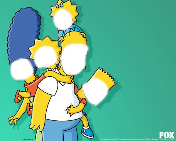 Les Simpsons Fotomontaža