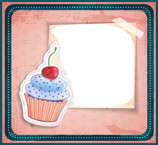 Cumpleaños cupcake Montaje fotografico