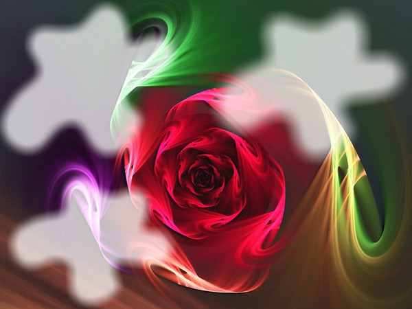 roses Photo frame effect