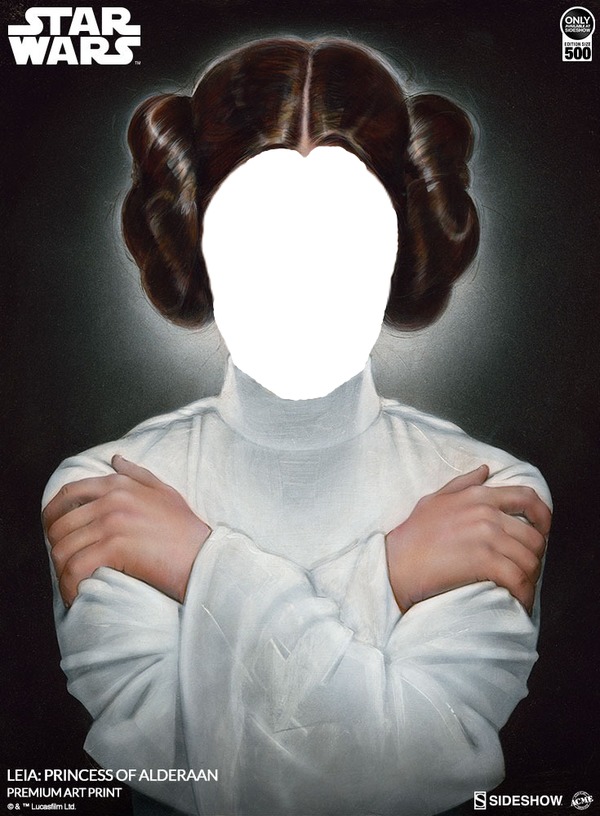 Star Wars Princesse Leia Valokuvamontaasi