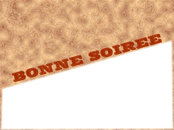 BONNE SOIREE Fotomontage
