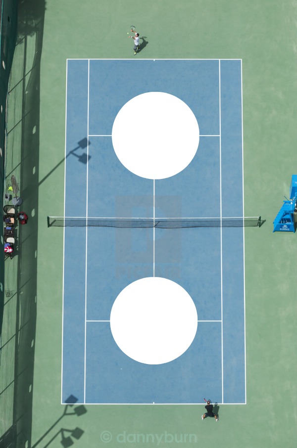 Duel Tennis Фотомонтажа