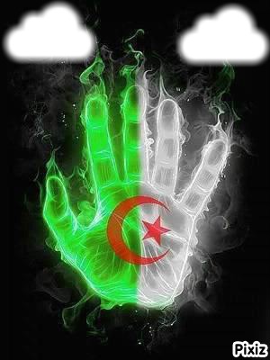 la main d algerien Fotomontaż