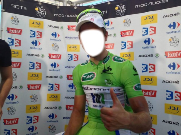tour de France maillot verts Fotomontažas