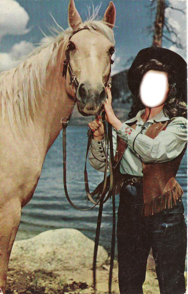 cowgirl Photo frame effect