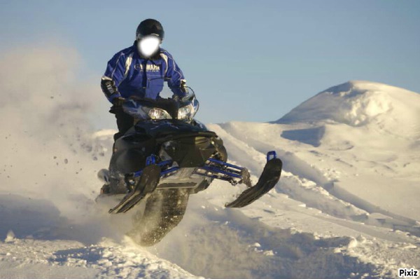 moto ski Фотомонтажа