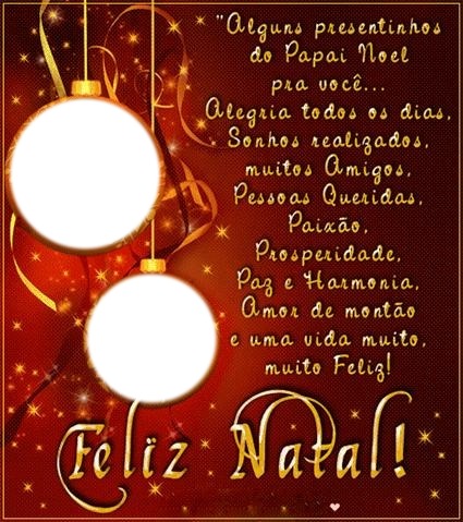 Feliz Natal! By"Maria Rbeiro" Fotomontaż