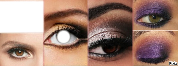 capa para facebook olho com maquiagens Fotomontage