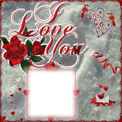 1 photo coeur amour love Photo frame effect