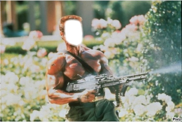 Arnold Schwarzenegger Fotomontáž