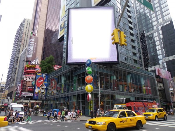 times square Photo frame effect
