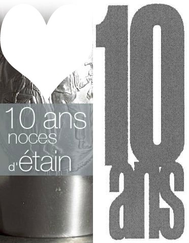 10 ans mariage Photo frame effect