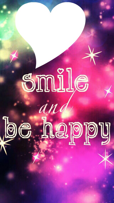 Smile and be happy Photo frame effect