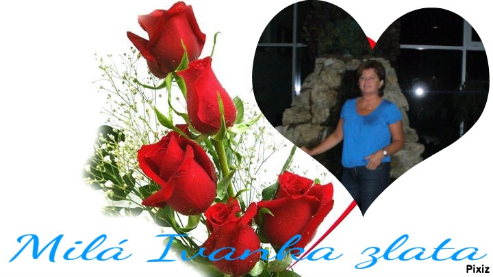 déclaration d'amour avec bouquet de rose 1 photo cadre